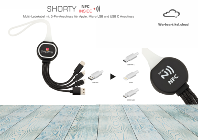 NFC-Ladekabel 3-IN-1 SHORTY