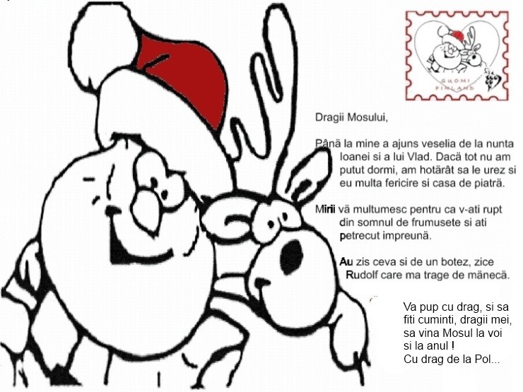 Letter from Santa - in Romanian, English or French - FREE SHIPPING