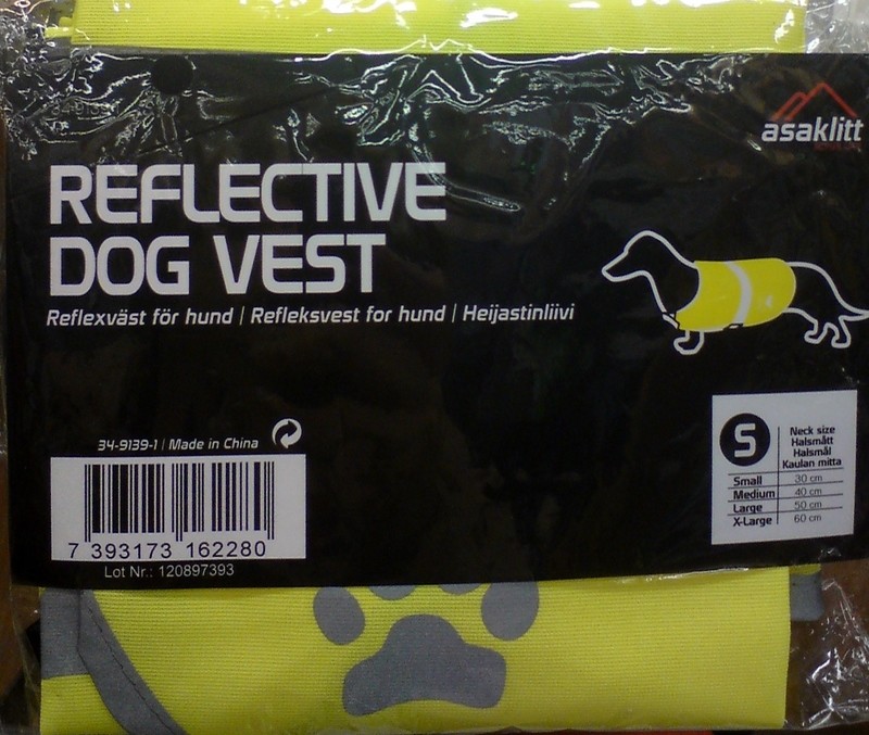 Dog&#39;s protection in the dark vest - FREE SHIPPING