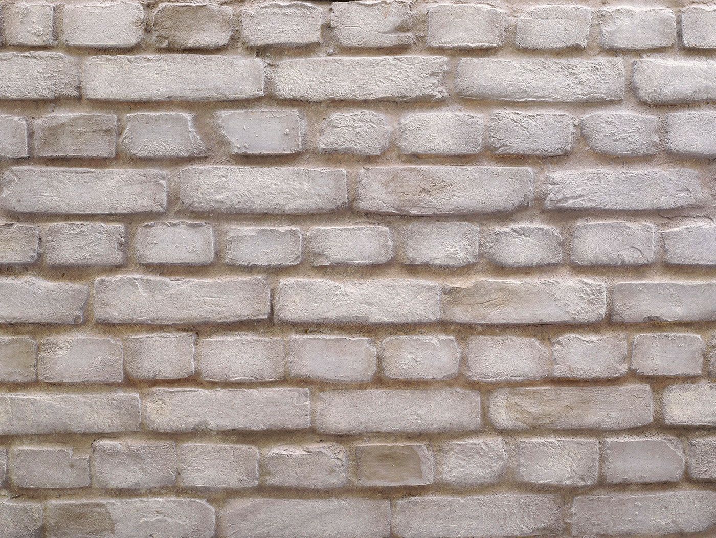 Panel de Ladrillo Macizo Blanco Roto 3D