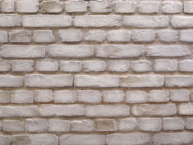 Panel de Ladrillo Macizo Blanco Roto 3D