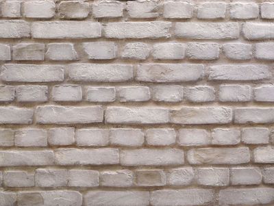 Panel de Ladrillo Macizo Blanco Roto 3D
