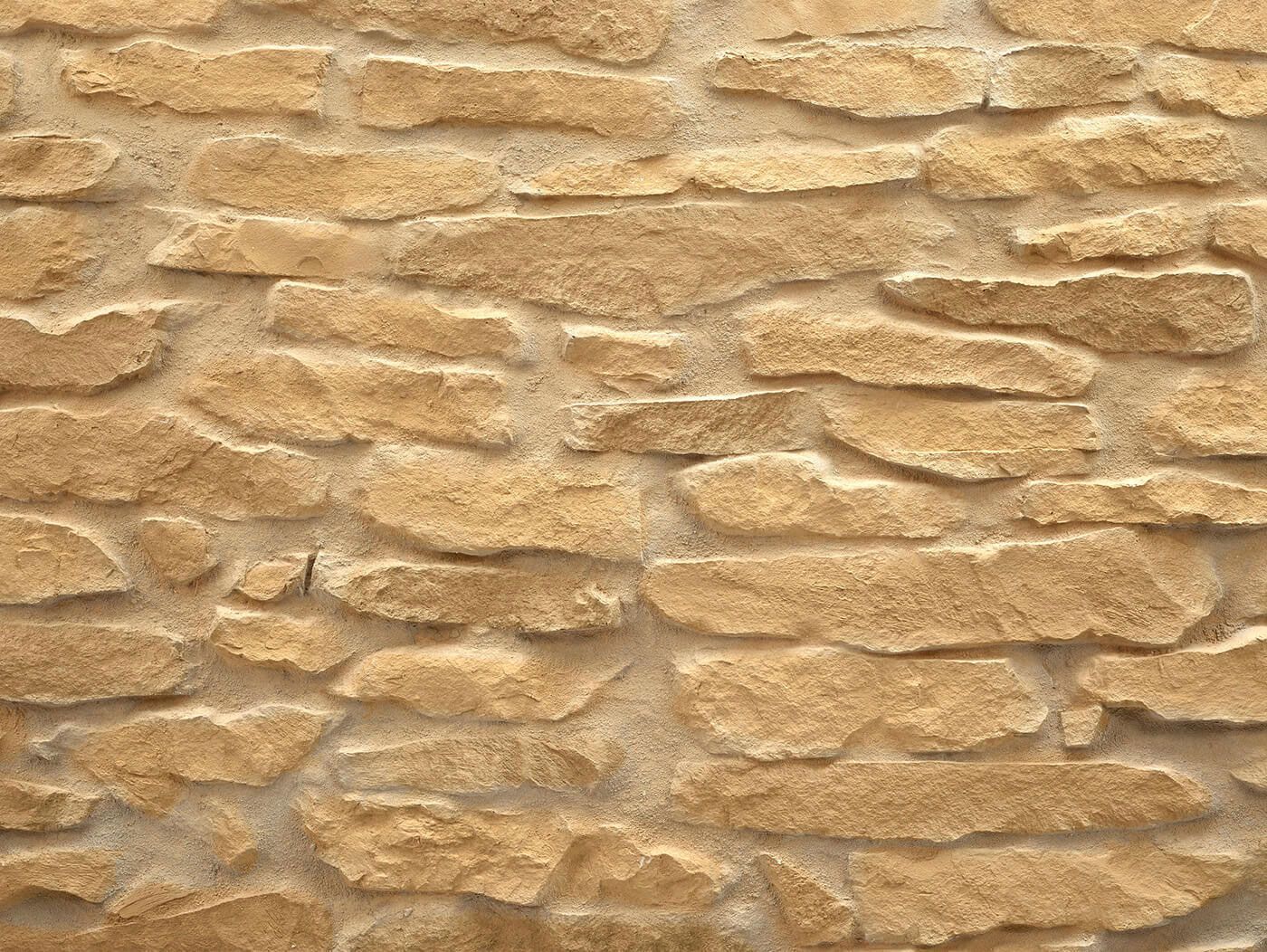 Panel de Piedra Lajas Ocre 3D