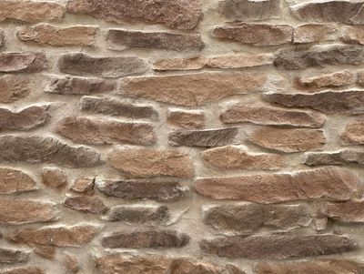Panel de Piedra Lajas Marrón 3D