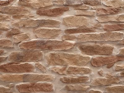 Panel de Piedra Lajas Marrón Claro 3D