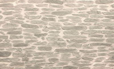 Panel de Piedra Lajas Gris 3D