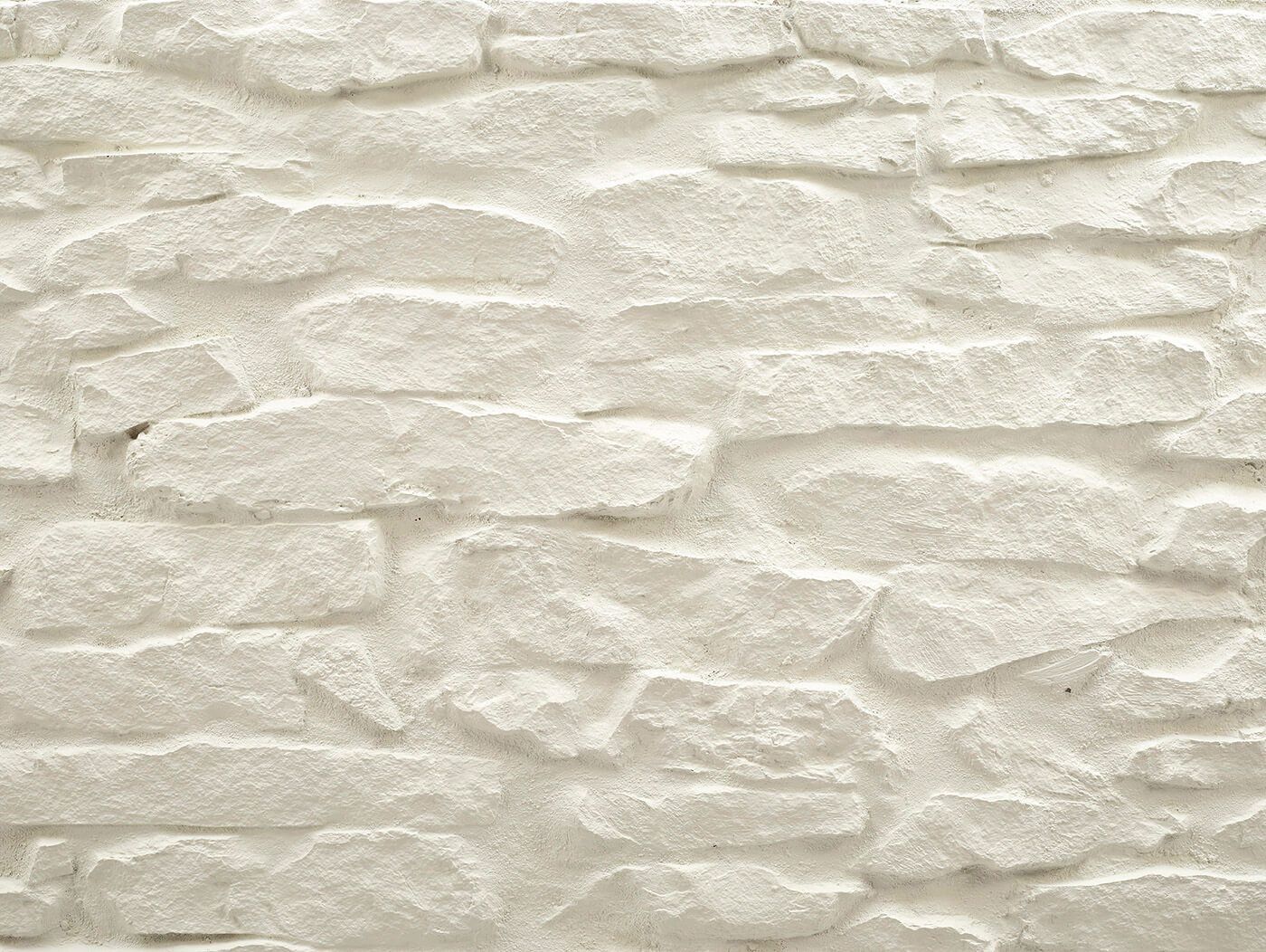Panel de Piedra Lajas Blanco 3D