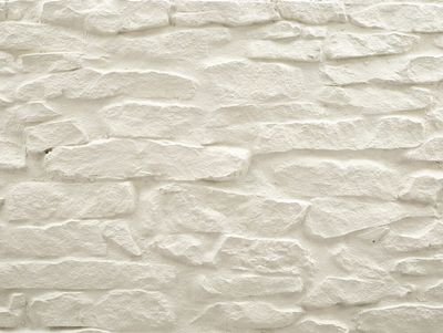 Panel de Piedra Lajas Blanco 3D