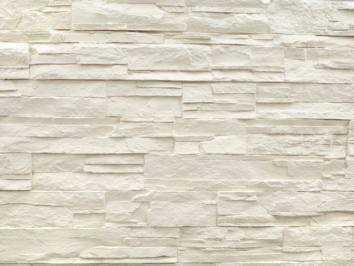Panel de Piedra Lascas Blanco 3D