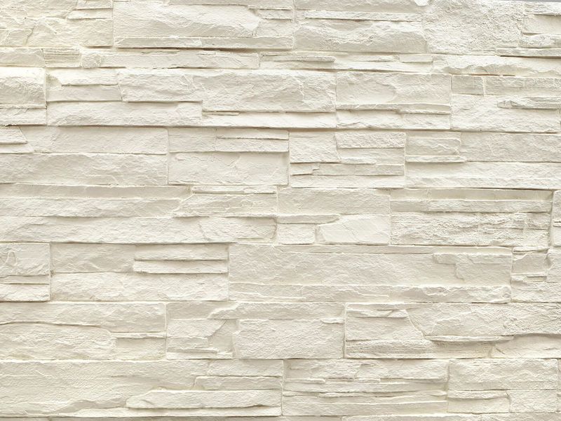 Panel de Piedra Lascas Blanco 3D