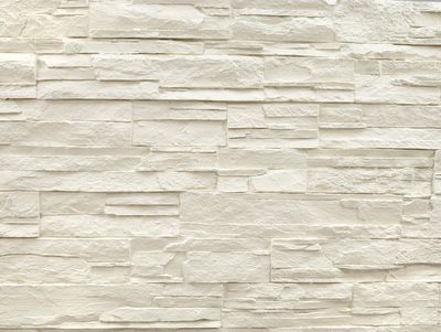 Panel de Piedra Lascas Blanco 3D