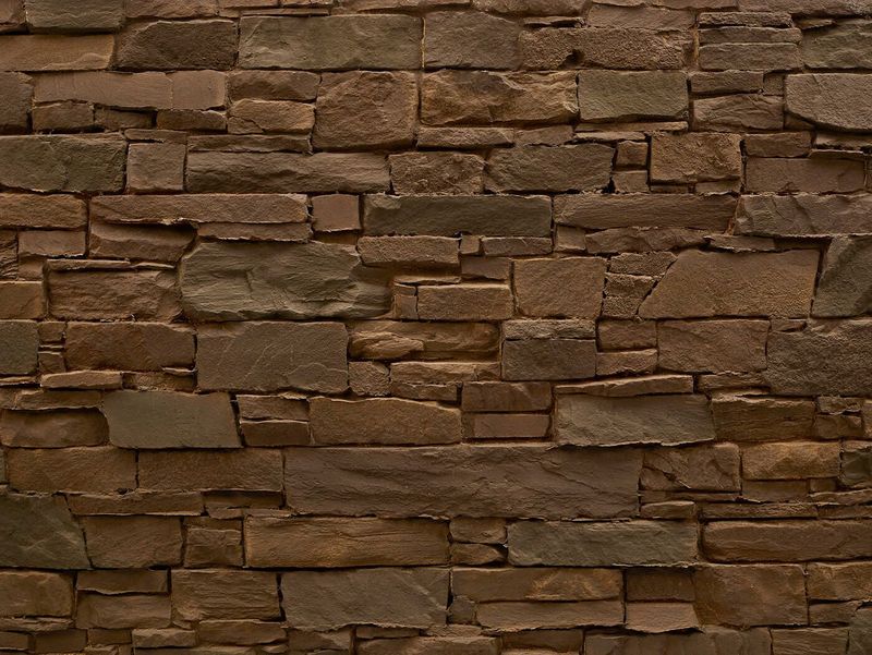Panel de Piedra Lascas Navarrete Marrón 3D