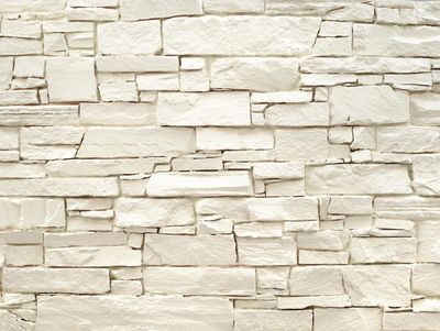 Panel de Piedra Lascas Navarrete Blanco 3D