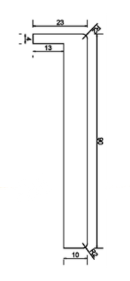 Cubre Rodapie Blanco MDF