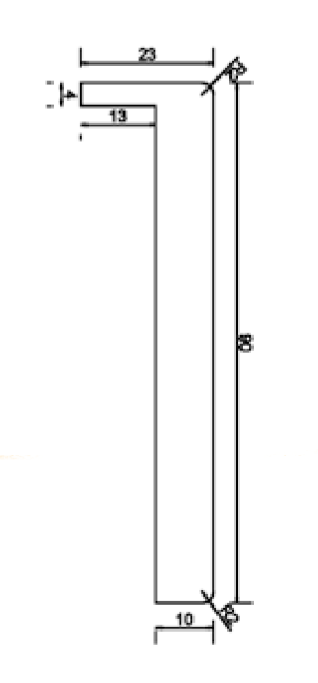 Cubre Rodapie Blanco MDF