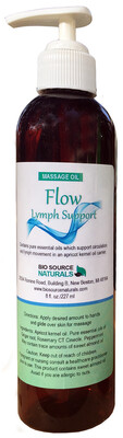 FLOW - Lymph Support Essential Oil Massage Blend    Pump - 8 fl oz (240 ml)