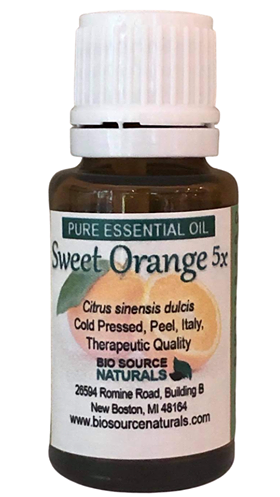 Orange, Sweet 5X Pure Essential Oil with Analysis Report