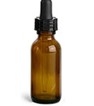 1.0 fl oz (30 ml) Amber Glass Bottle WIth Dropper
