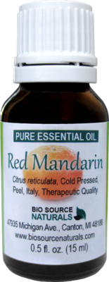 Red Mandarin Pure Essential Oil with Analysis Report