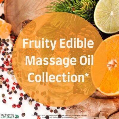 Fruity (Lickable, Kissable) Edible Massage Oil Collection 8 fl oz (227 ml) 3 Pack