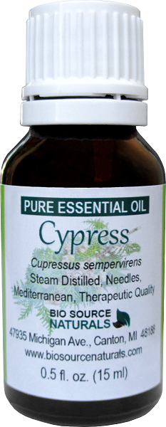 Cypress Pure Essential Oil with Analysis Report