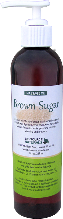 Brown Sugar Massage Oil 8 fl oz (227 ml)