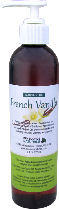 French Vanilla Massage Oil 8 fl oz (227 ml)