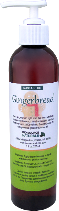 Gingerbread Massage Oil 8 fl oz (227 ml)