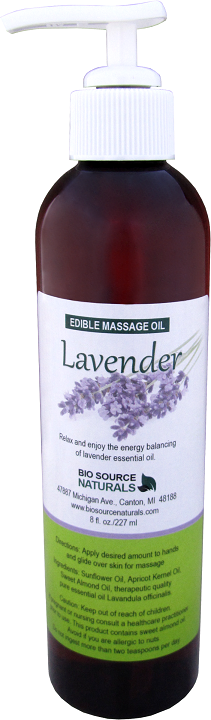Lavender Kissable Massage Oil 8 fl oz (227 ml)