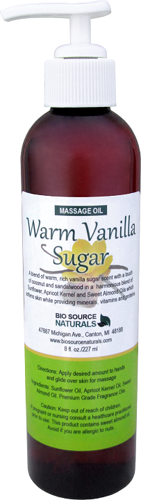 Warm Vanilla Sugar Massage Oil 8 fl oz (227 ml)