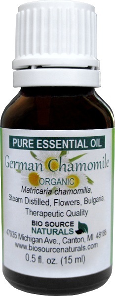 Blue (German) Chamomile, Organic Pure Essential Oil with Analysis Report