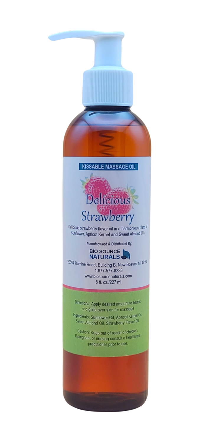 Delicious Strawberry​ Kissable Massage Oil 8 fl oz (227 ml)