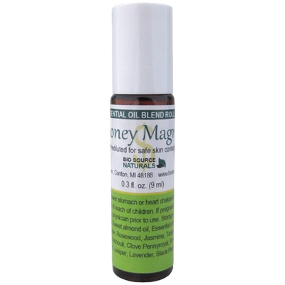 Money Magnet Essential Oil Blend Roll-On - 0.3 fl oz (9 ml) Amber Glass Roll-On Bottle with Stainless Steel Roller Ball and Cap