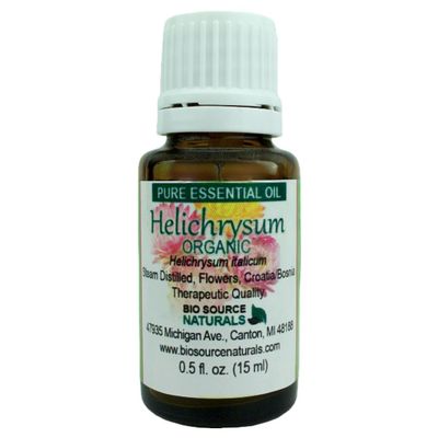 Helichrysum, Organic (Helichrysum italicum) Pure Essential Oil with Analysis Report