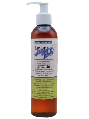 Lavender Kissable Massage Oil 8 fl oz (227 ml)