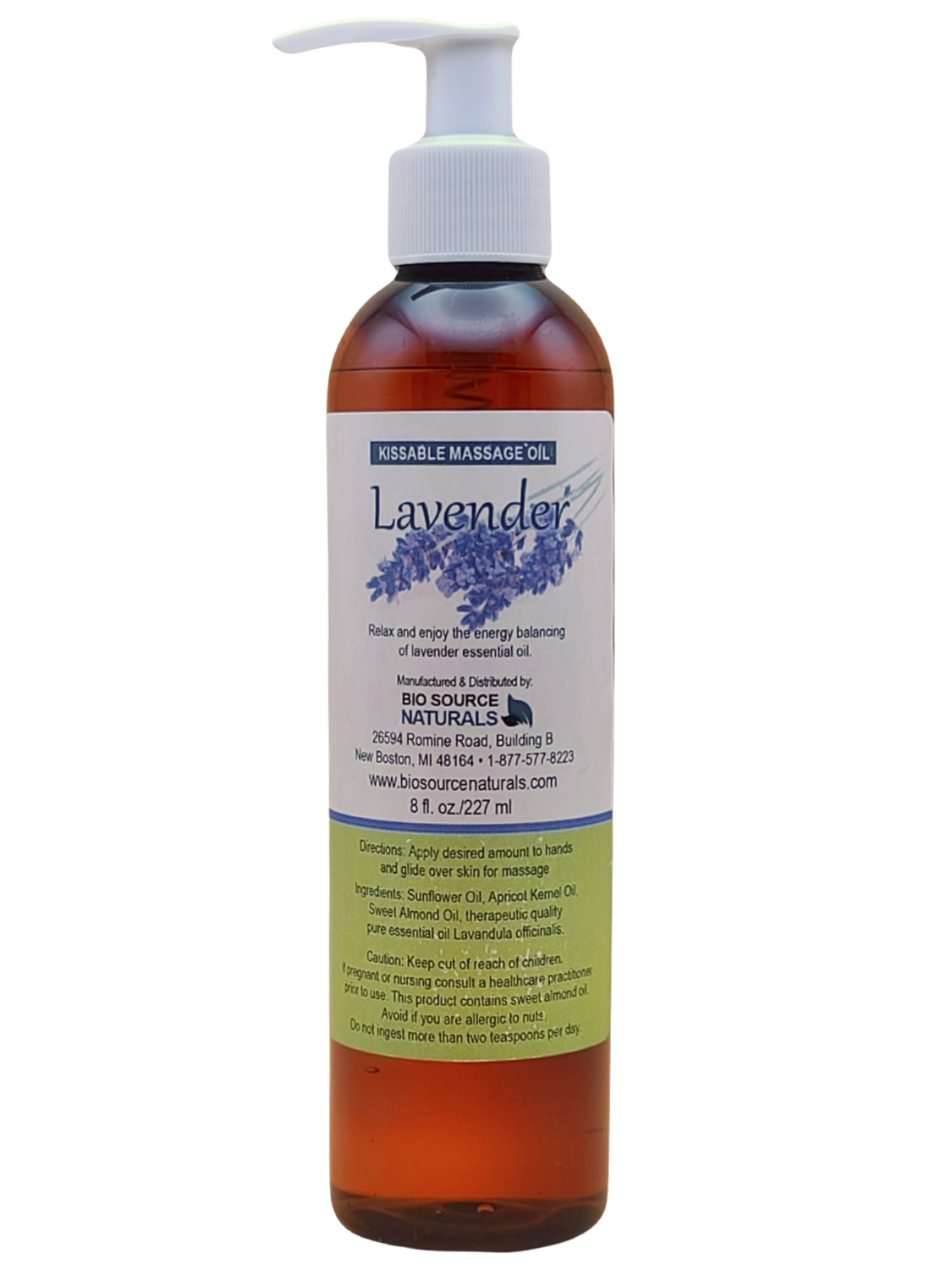 Lavender Kissable Massage Oil 8 fl oz (227 ml)