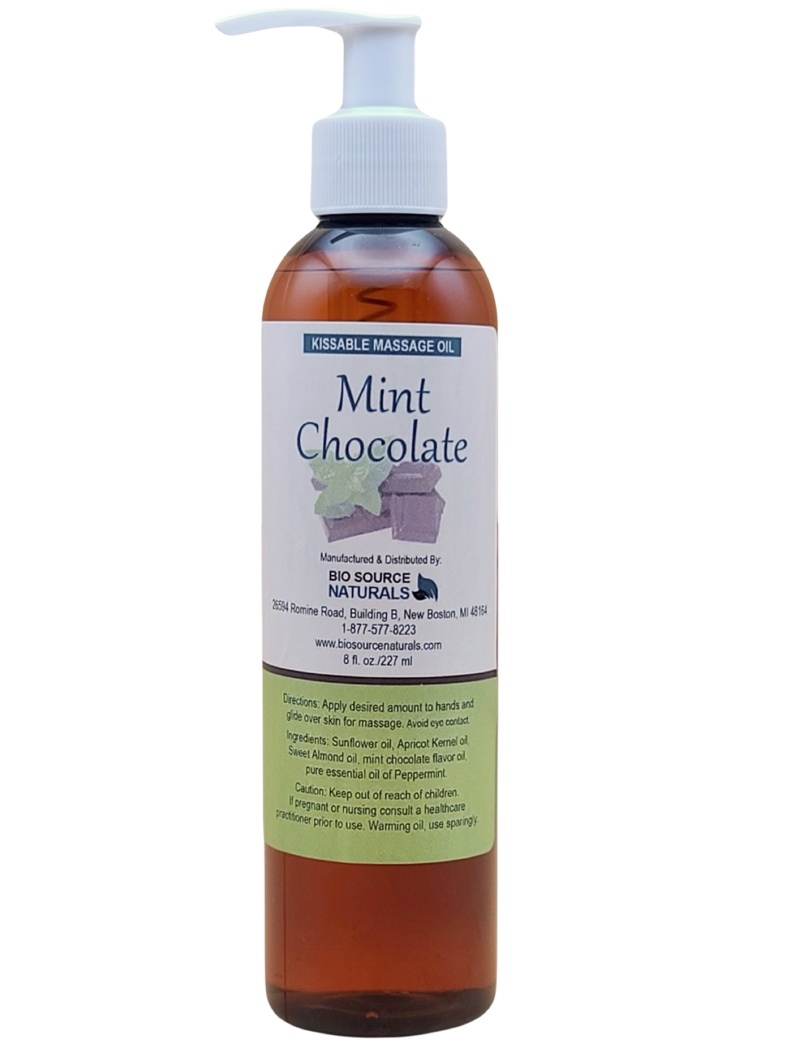 Mint Chocolate Kissable Massage Oil 8 fl oz (227 ml)