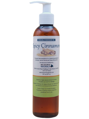 Spicy Cinnamon Flavor Kissable Massage Oil 8 fl oz (227ml)