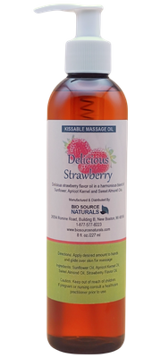 Delicious Strawberry​ Kissable Massage Oil 8 fl oz (227 ml)