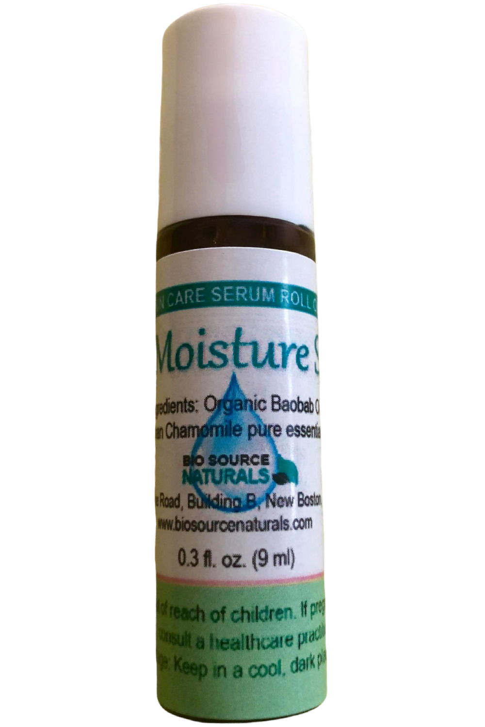 Ultra Moisture Skin Care Serum Roll-On - 0.3 fl oz (9 ml) Amber Glass Roll-On Bottle with Stainless Steel Roller Ball and Cap