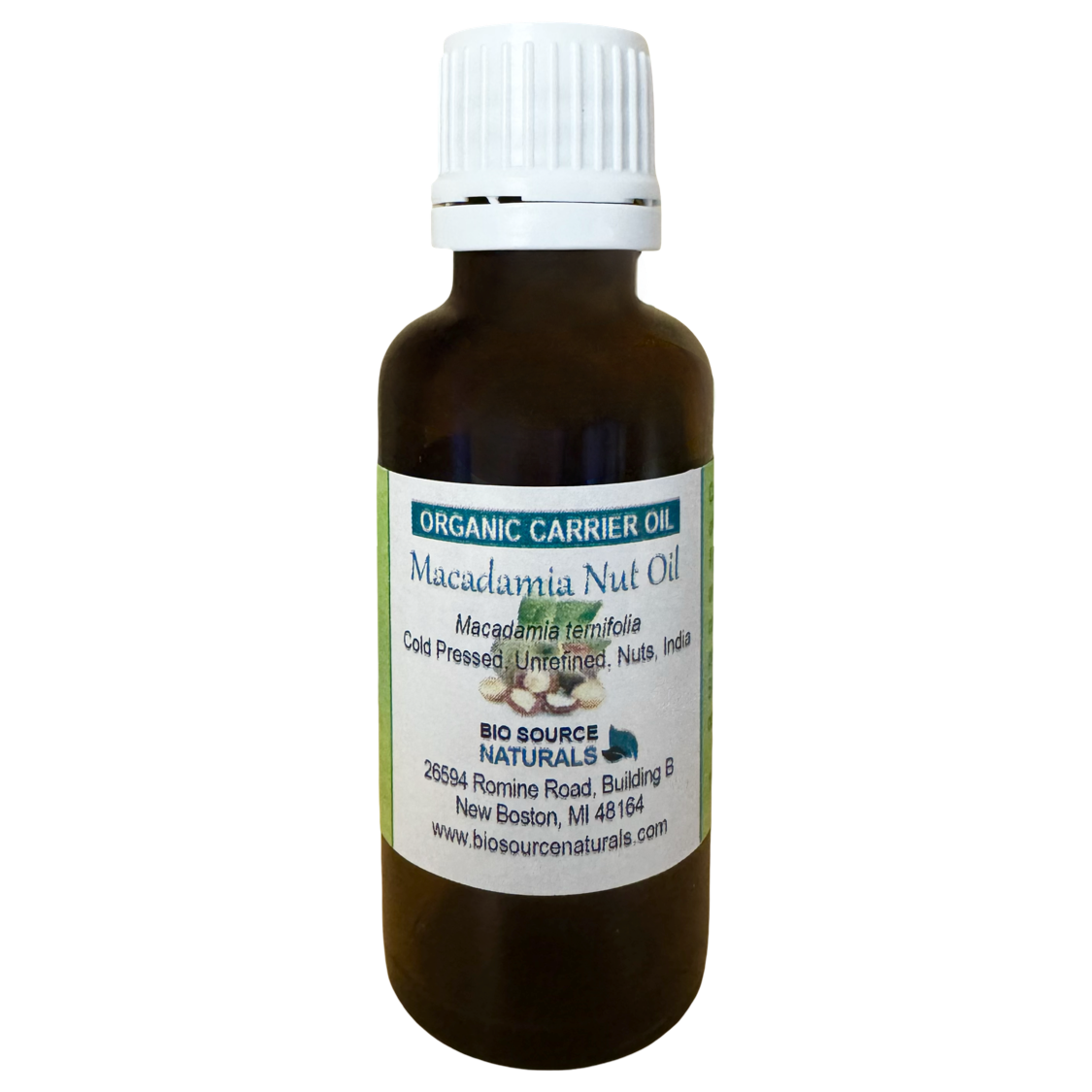 Macadamia Nut, Organic Carrier Oil - 1 fl oz (30 ml)