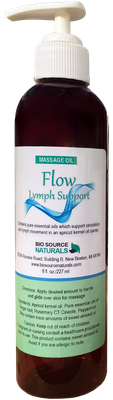 FLOW - Lymph Support Massage Oil - 8 fl oz (227 ml)
