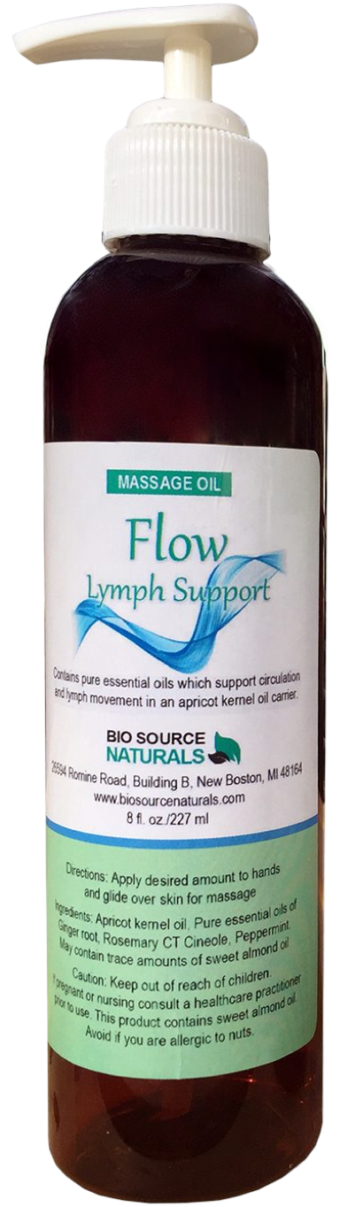 FLOW - Lymph Support Massage Oil - 8 fl oz (227 ml)