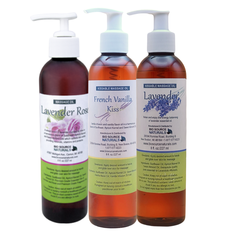 Romance Massage Oil Collection 8 fl oz (227 ml) 3 Pack