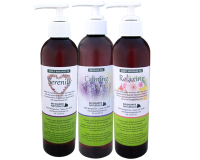 Emotional Wellness Massage Oil Package, each 8 fl oz (227 ml) (3 Pack)