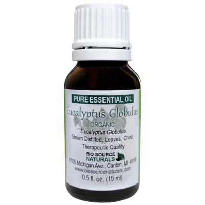 Eucalyptus, Globulus Organic Pure Essential Oil with Analysis Report