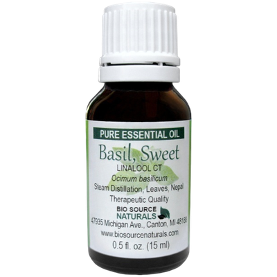 Basil (Sweet) Pure Essential Oil - Linalool CT - With Analysis Report