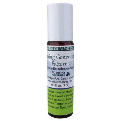 Clearing Generational Patterns  Essential Oil Blend Roll-On - 0.3 fl oz (9 ml) Amber Glass Roll-On Bottle with Stainless Steel Roller Ball and Cap