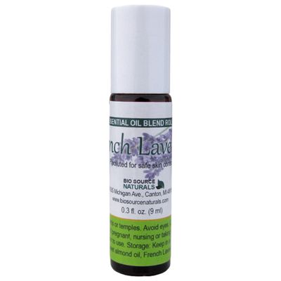 French Lavender Pure Essential Oil Roll-On - 0.3 fl oz (9 ml) Amber Glass Roll-On Bottle with Stainless Steel Roller Ball and Cap