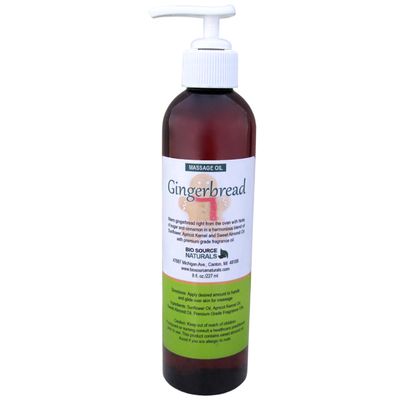 Gingerbread Massage Oil 8 fl oz (227 ml)